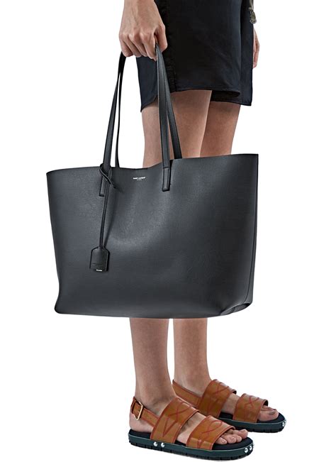 saint laurent shopper bag|saint laurent tote bag black.